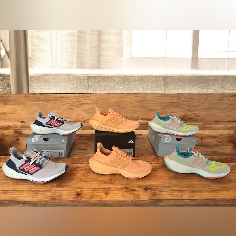Bundle of 3 Utraboost 21 & 22 Acid Orange | White Turbo Mint/Indigo| Size 6-6.5
